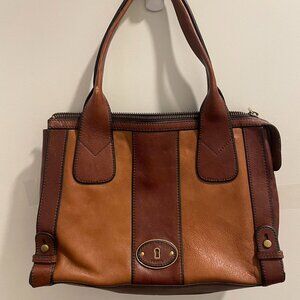 Vintage Leather Fossil Bag